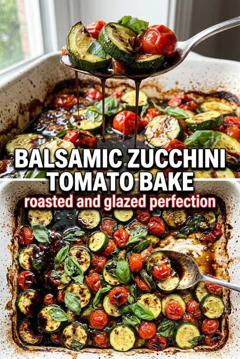 Balsamic Zucchini Tomato Bake