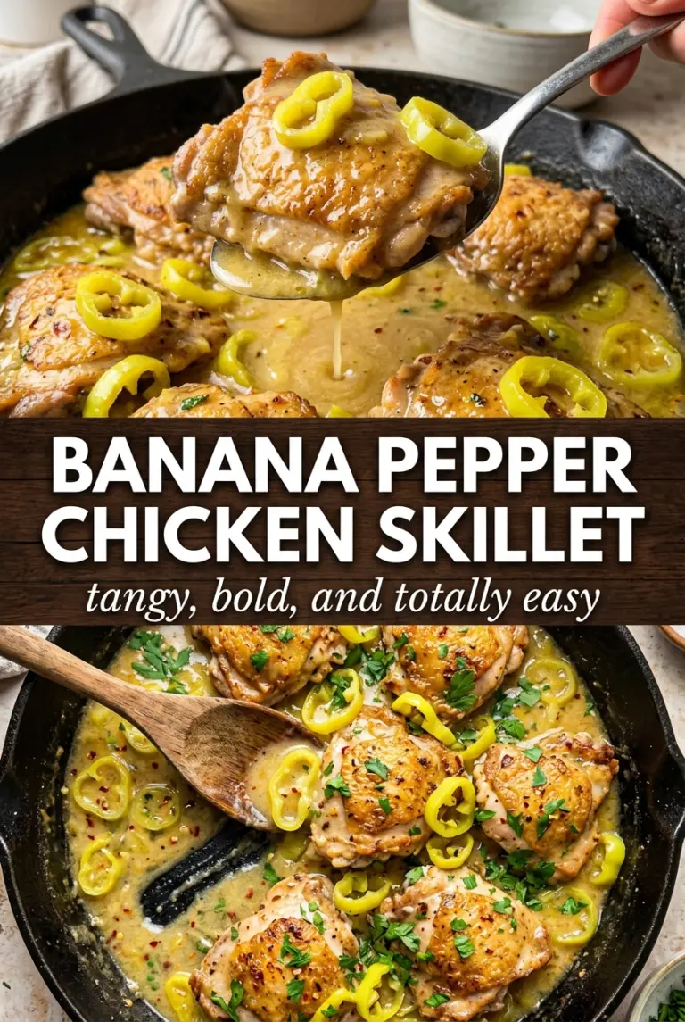 Banana Pepper Chicken Skillet