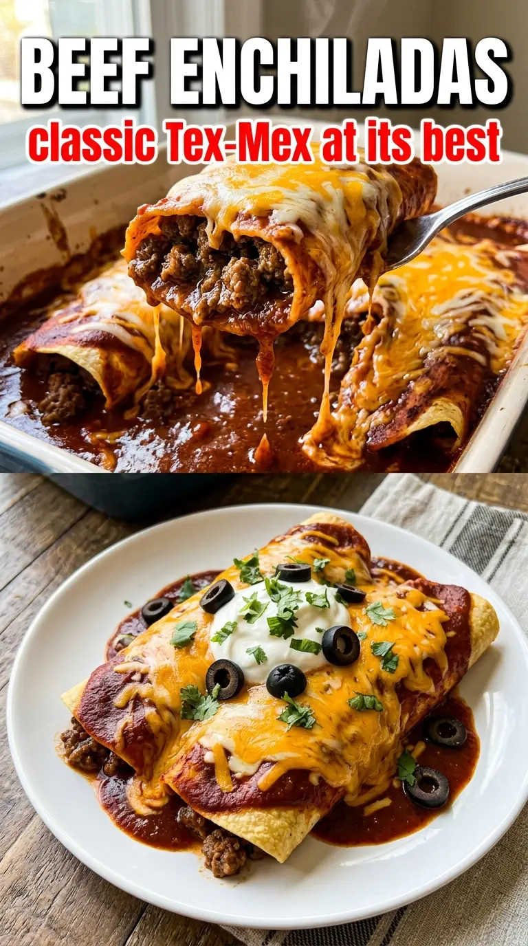 Baked enchiladas with melted cheese