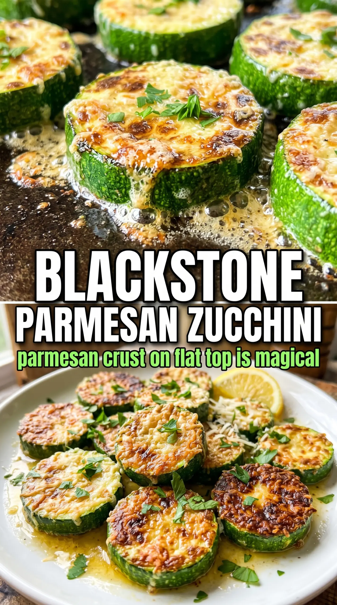 Blackstone Parmesan Zucchini golden zucchini parmesan