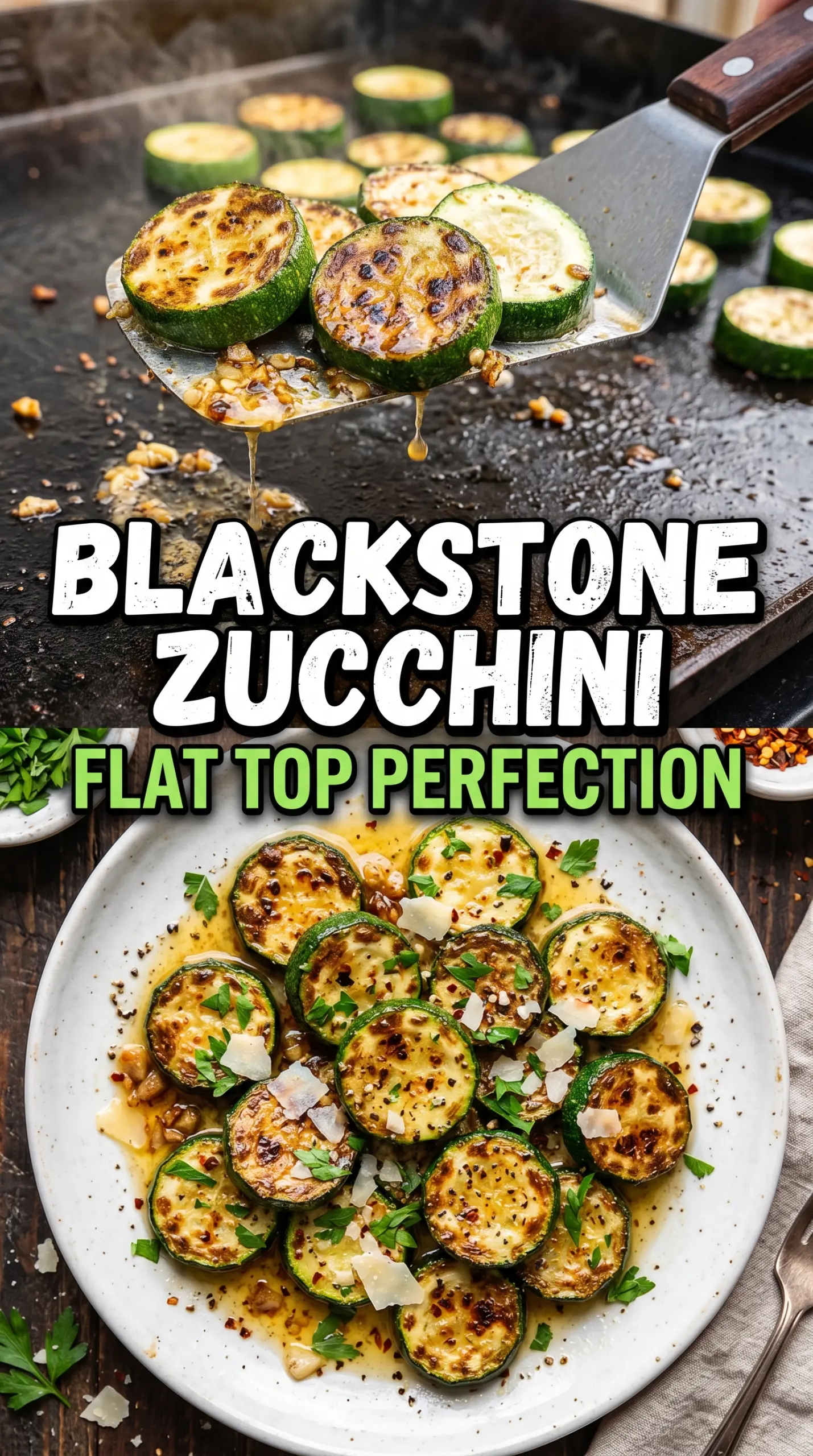 Blackstone zucchini griddle zucchini garlic butter