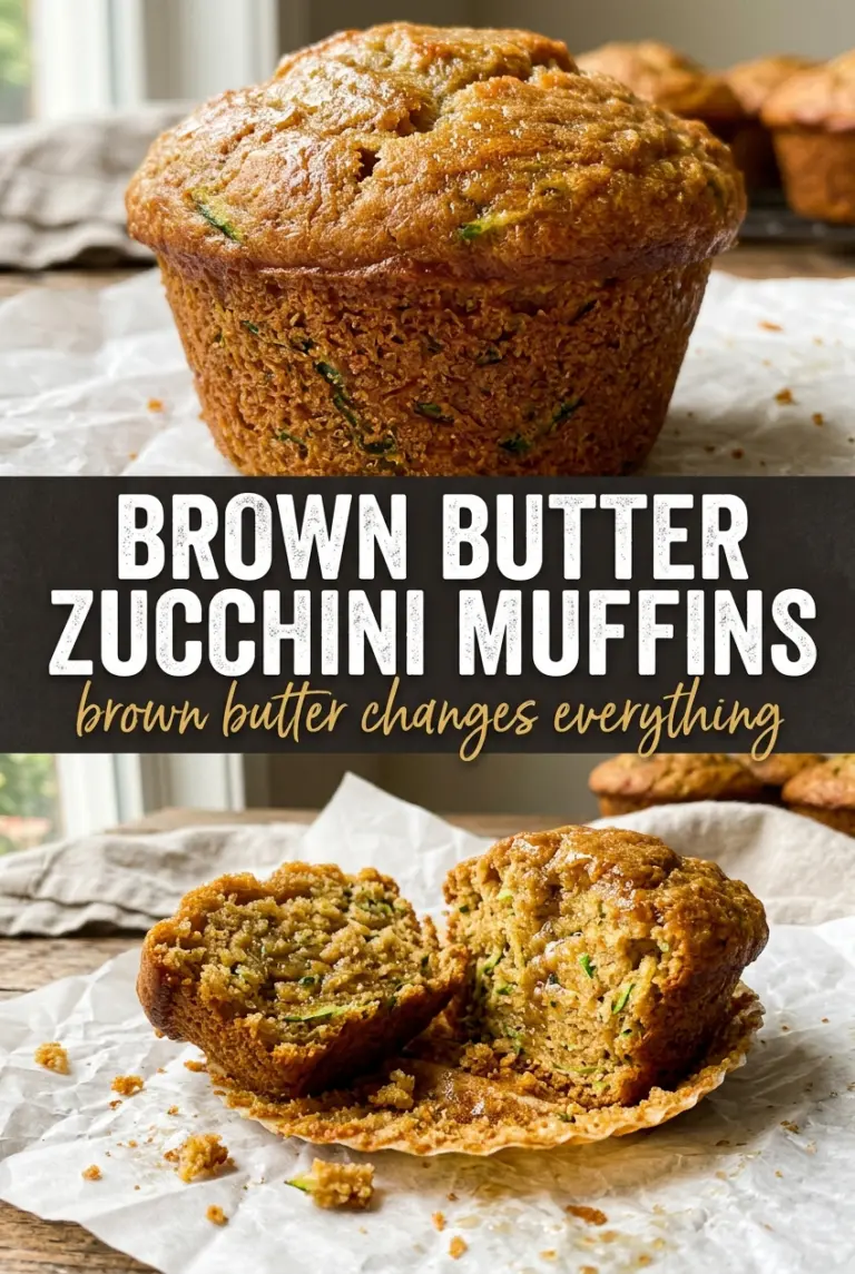 Brown Butter Zucchini Muffins