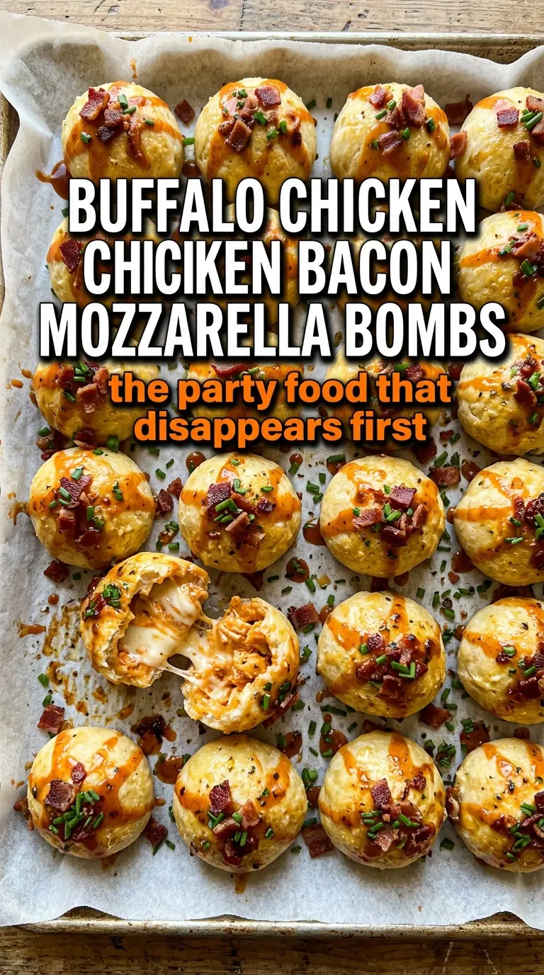 Buffalo Chicken Bacon Mozzarella Bombs crispy cheesy bacon-wrapped