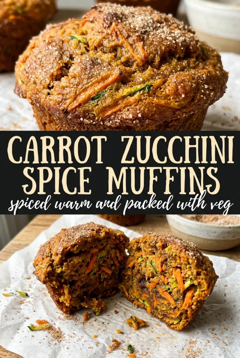 Carrot Zucchini Spice Muffins