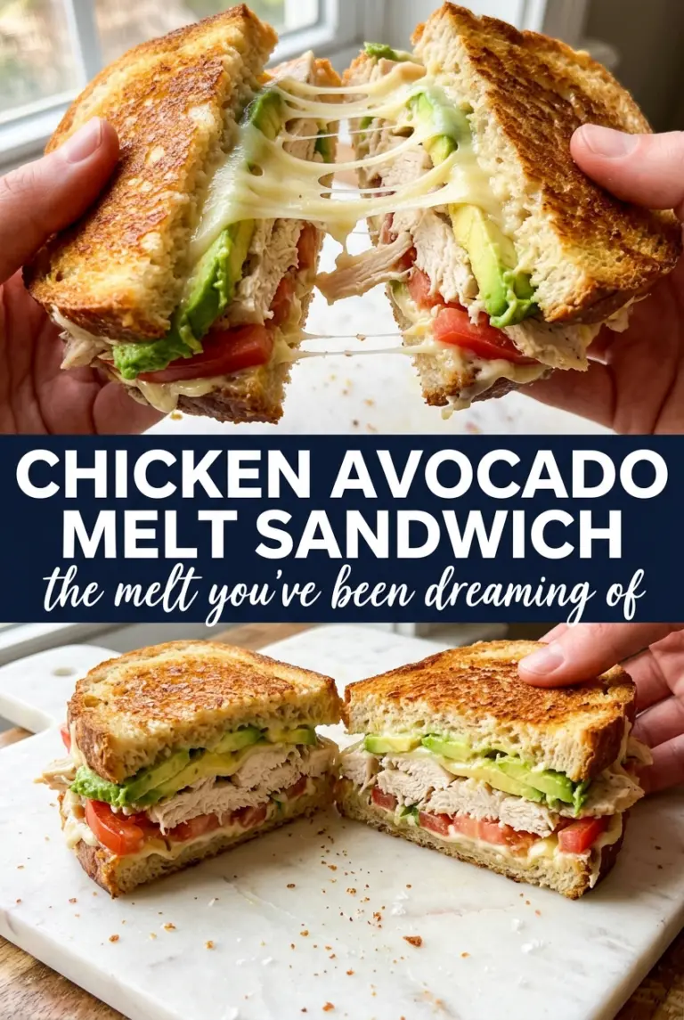 Chicken Avocado Melt Sandwich