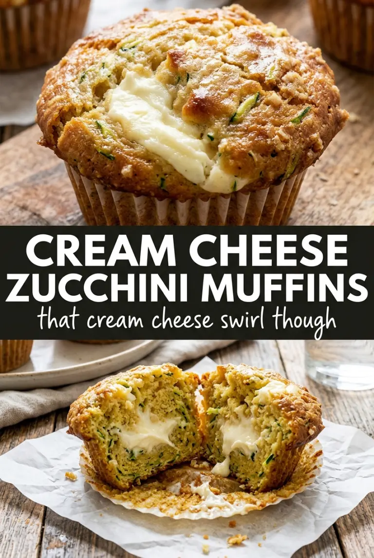 Cream Cheese Zucchini Muffins