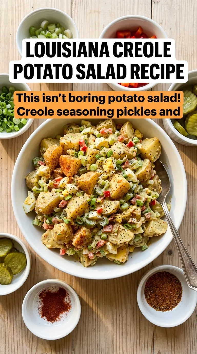 Creole Potato Salad spicy colorful