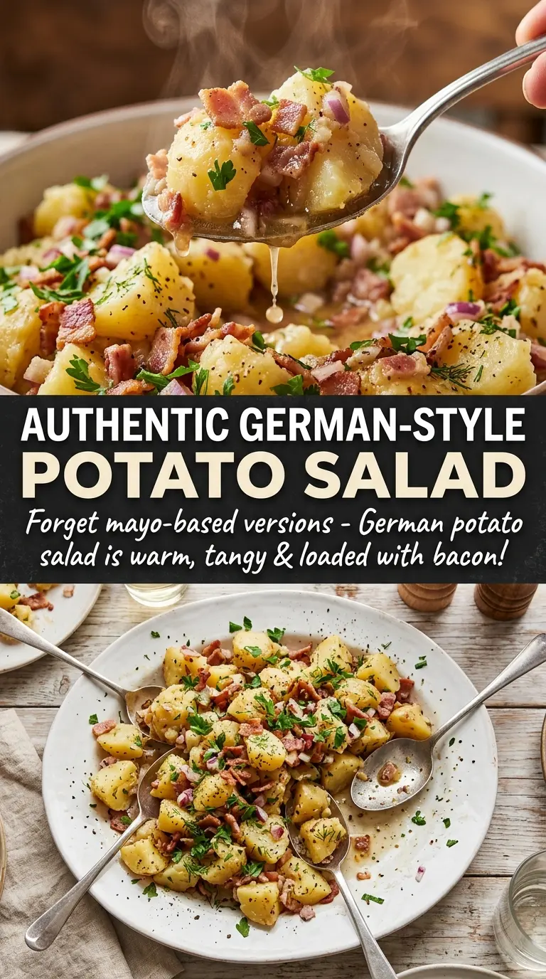 German Potato Salad warm tangy bacon