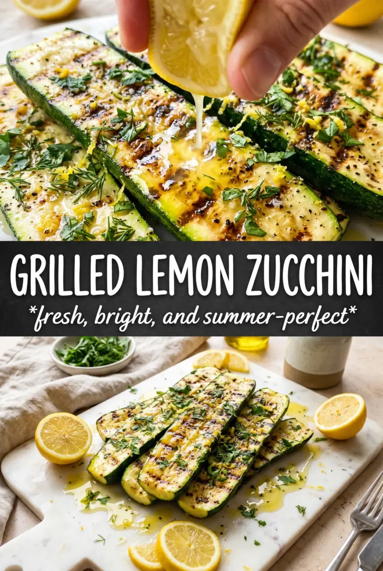 Grilled Lemon Zucchini