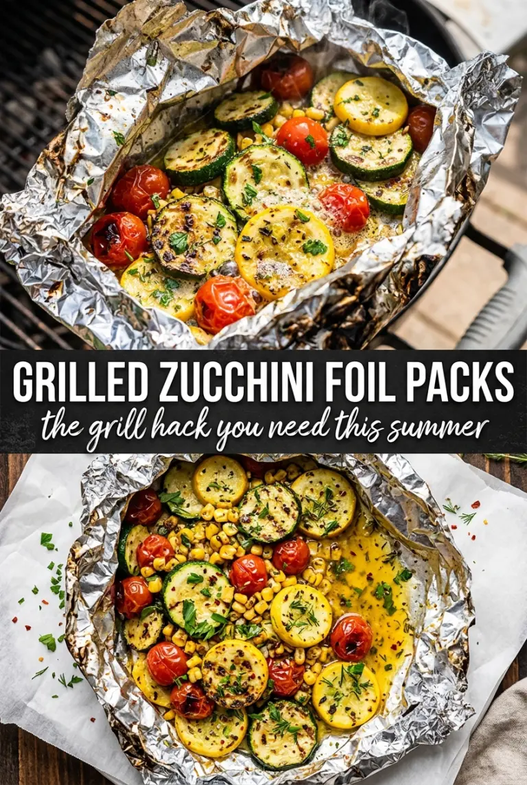 Grilled Zucchini Foil Packs