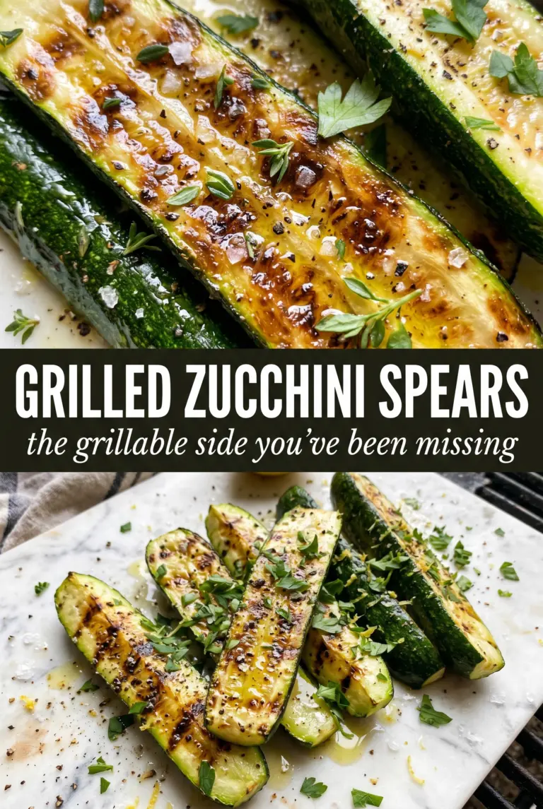 Grilled Zucchini Spears