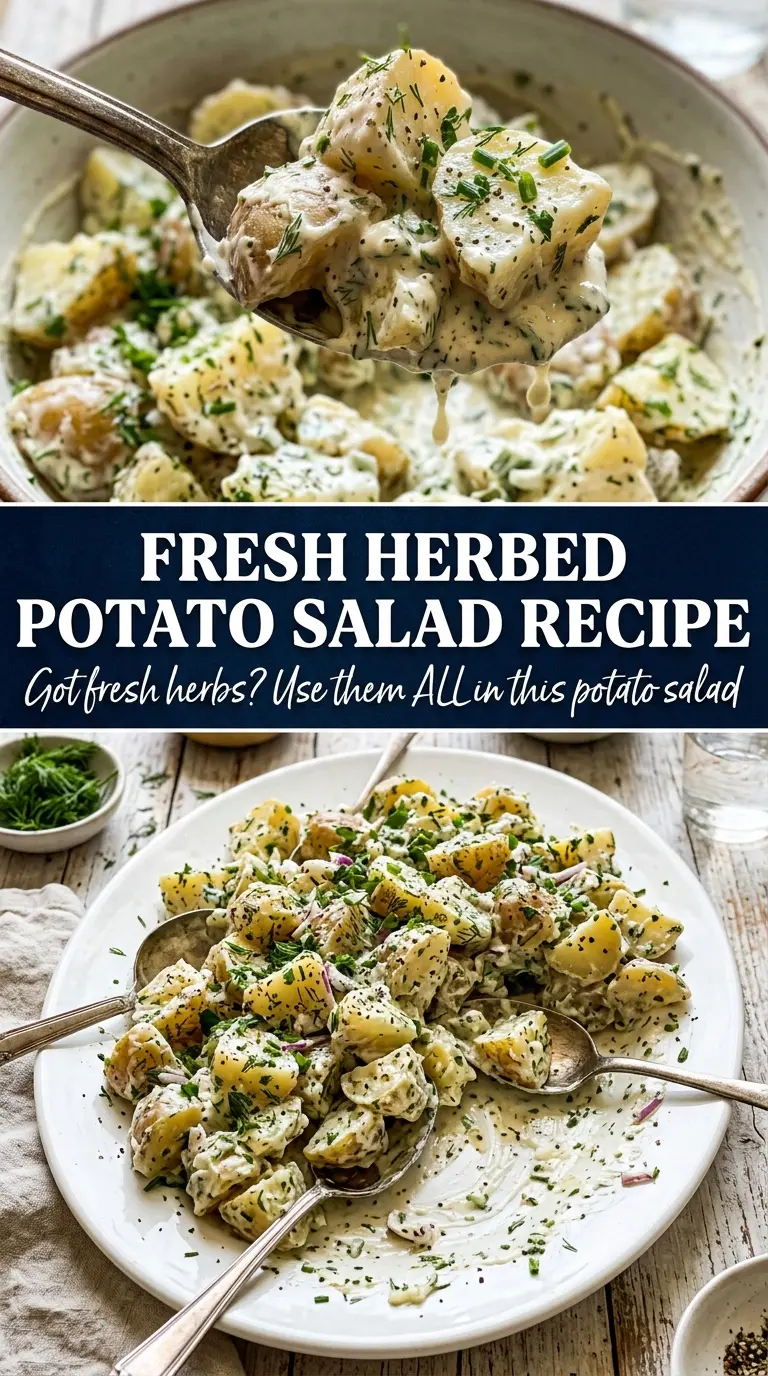Herbed Potato Salad fresh herbs creamy dressing