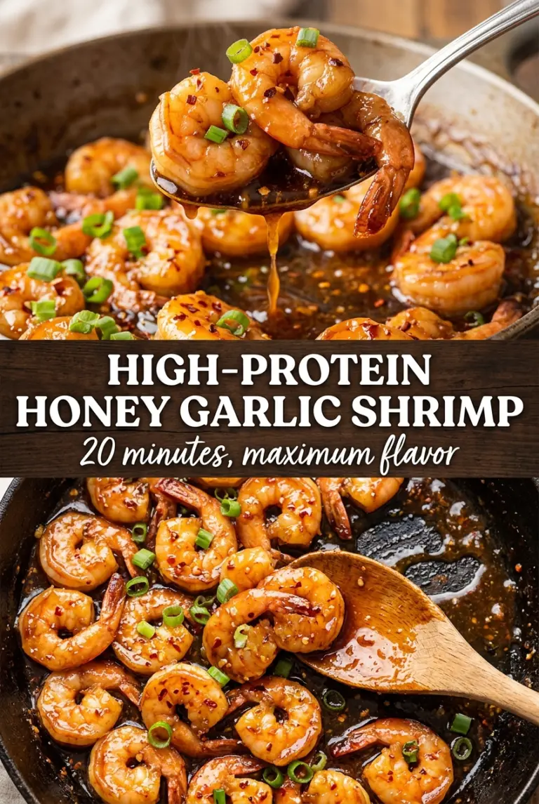 High-Protein Honey Garlic Shrimp