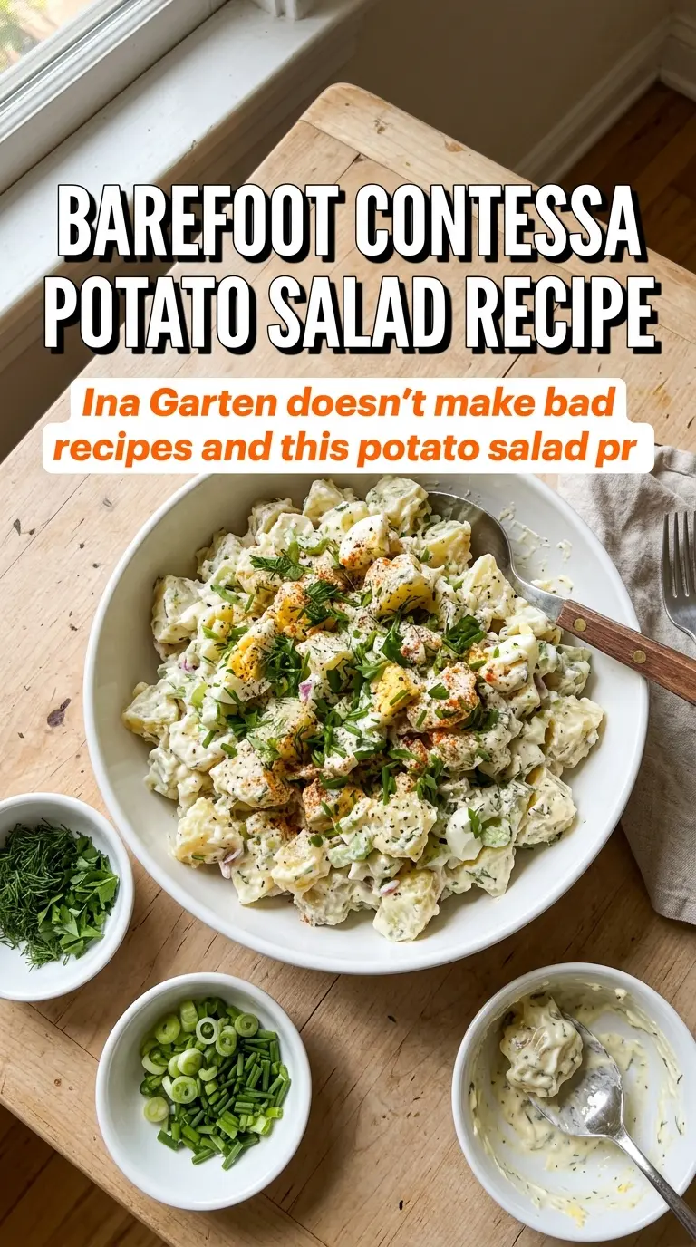 Ina Garten's Potato Salad golden potatoes fresh herbs