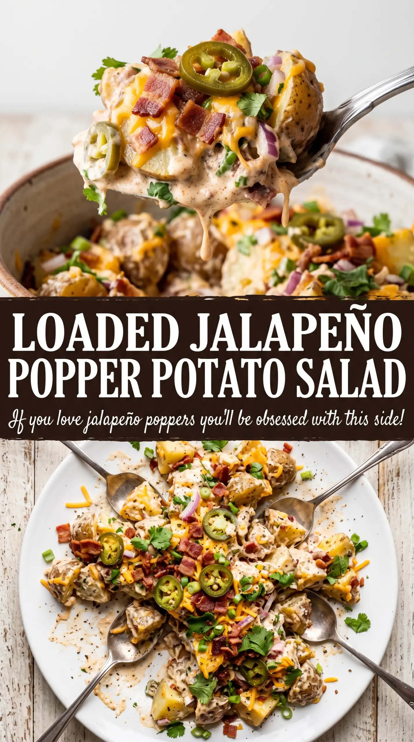 Jalapeño Popper Roasted Potato Salad creamy roasted potatoes