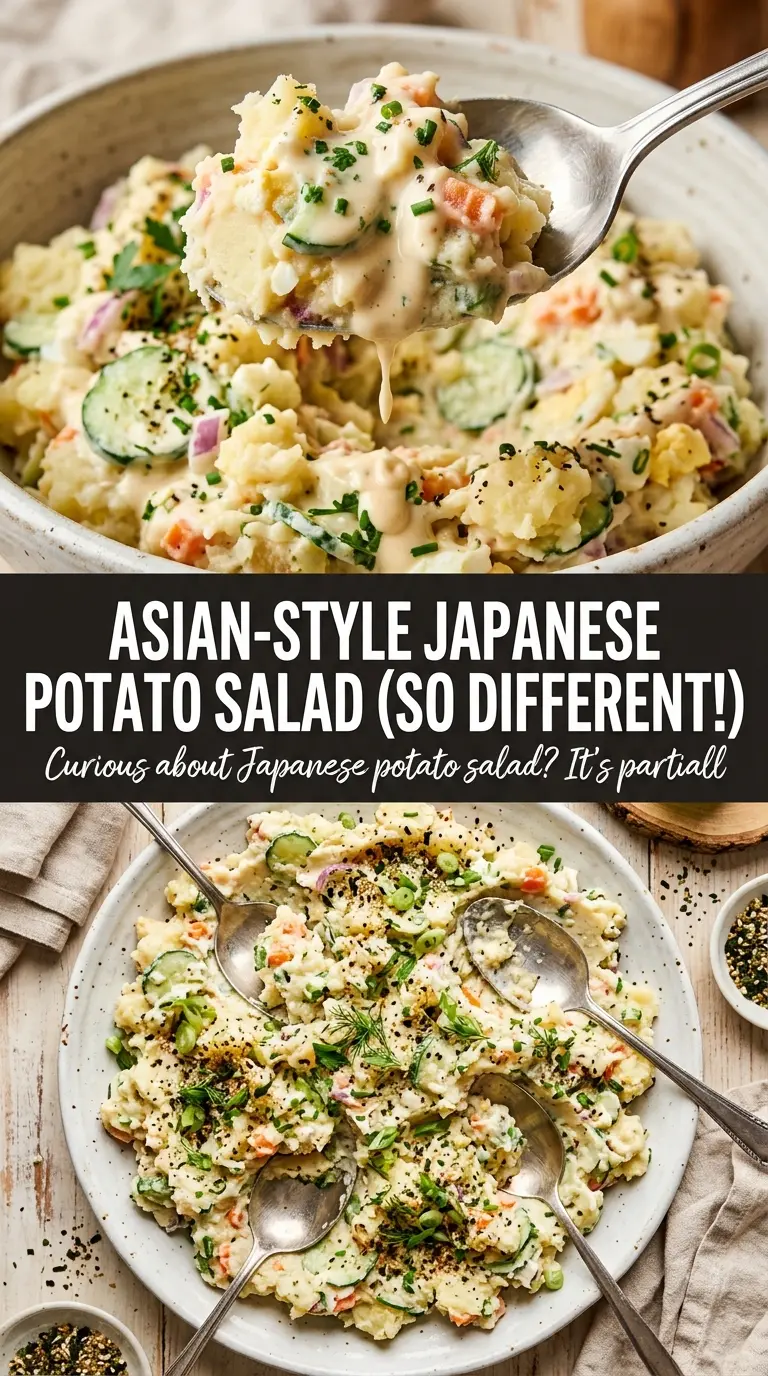Japanese potato salad creamy cucumbers carrots