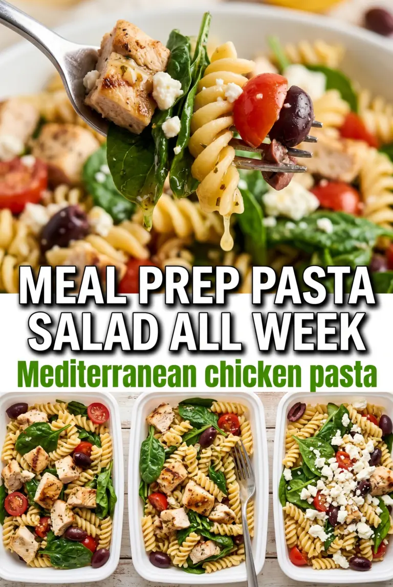Mediterranean Chicken Pasta Salad