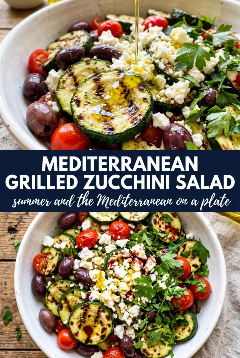 Mediterranean Grilled Zucchini Salad