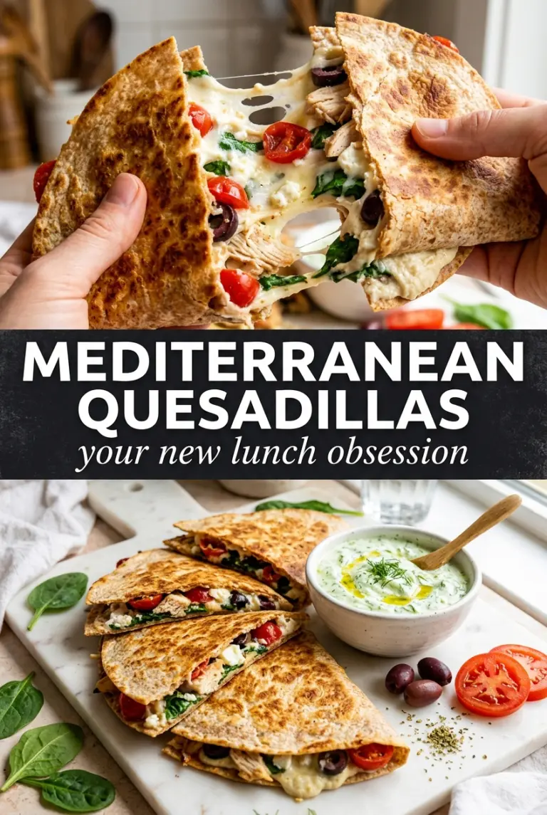 Mediterranean Quesadillas