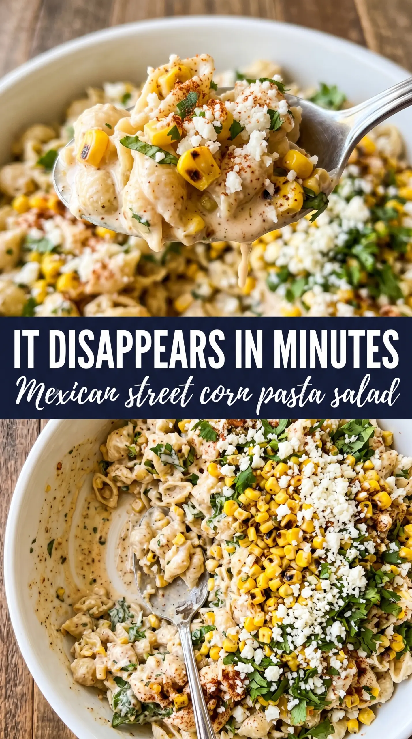 Mexican Street Corn Pasta Salad vibrant creamy charred