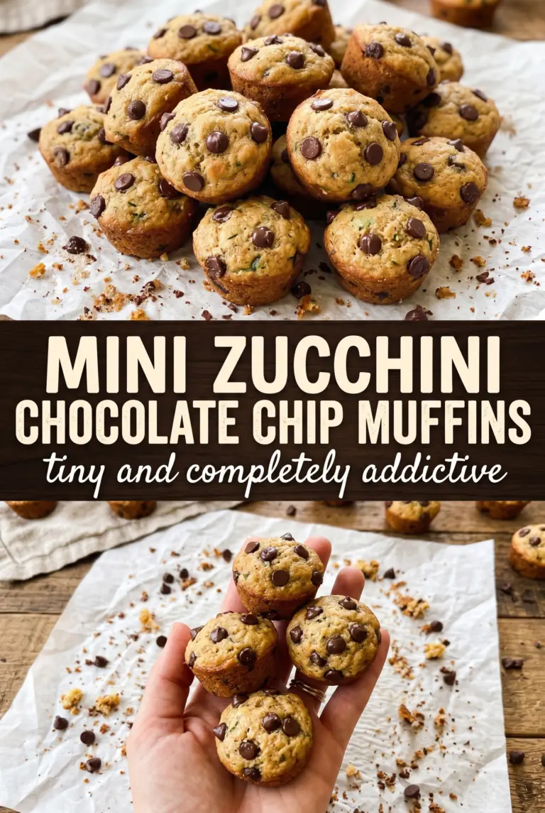 Mini Zucchini Chocolate Chip Muffins