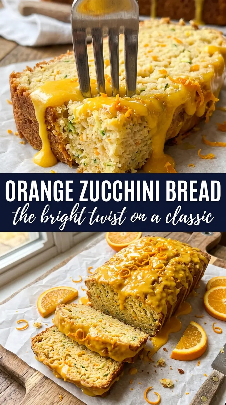 orange zucchini bread citrus glaze tender crumb