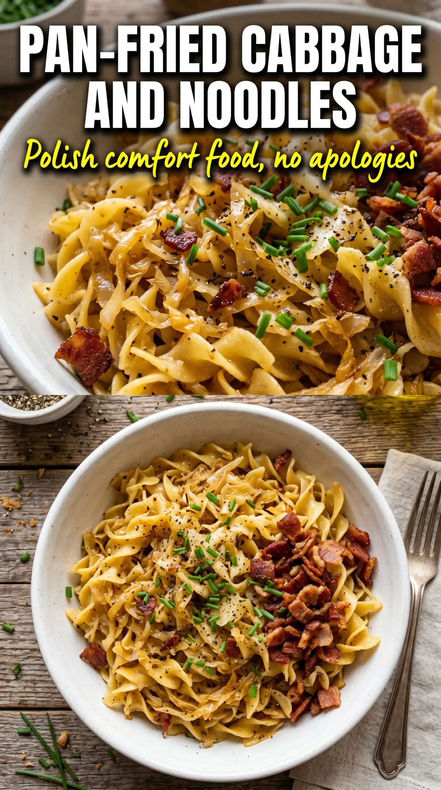 Pan-Fried Cabbage and Noodles caramelized buttery savory