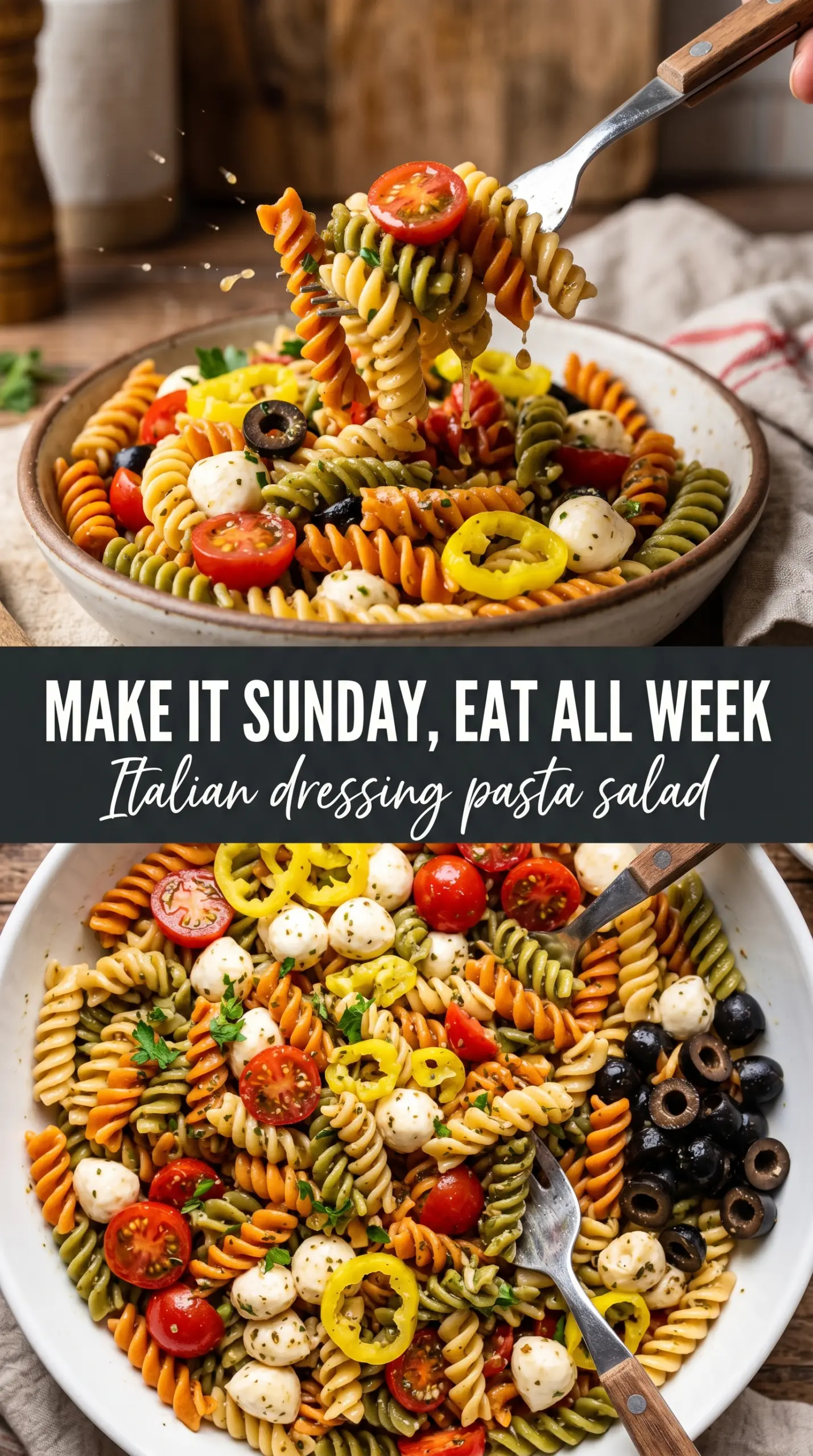 Pasta Salad With Italian Dressing crisp colorful chilled