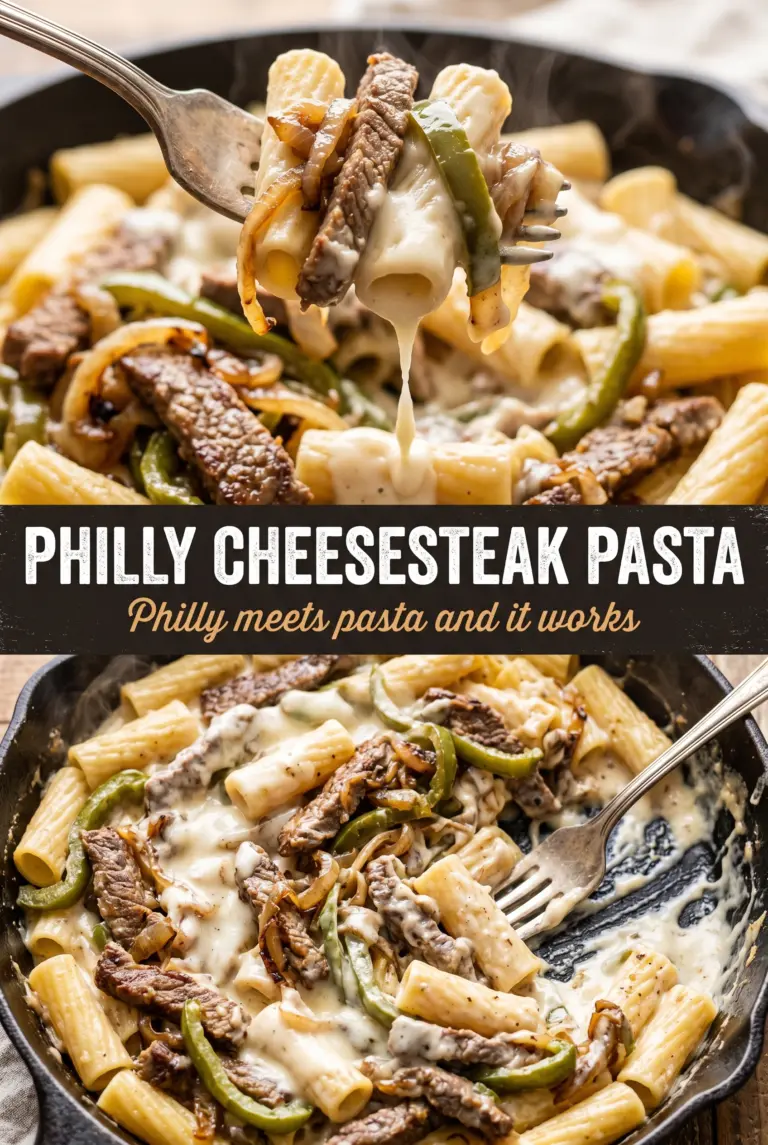 Philly Cheesesteak Pasta
