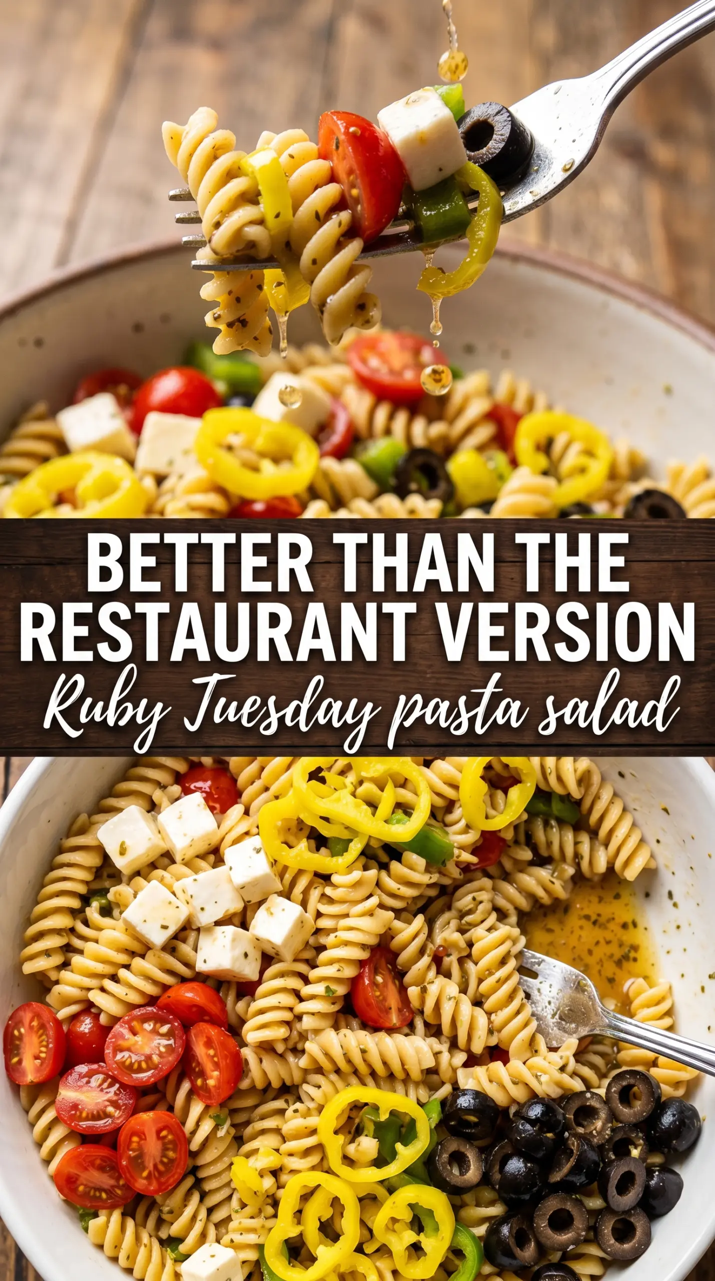 Ruby Tuesday Pasta Salad creamy broccoli cauliflower bacon