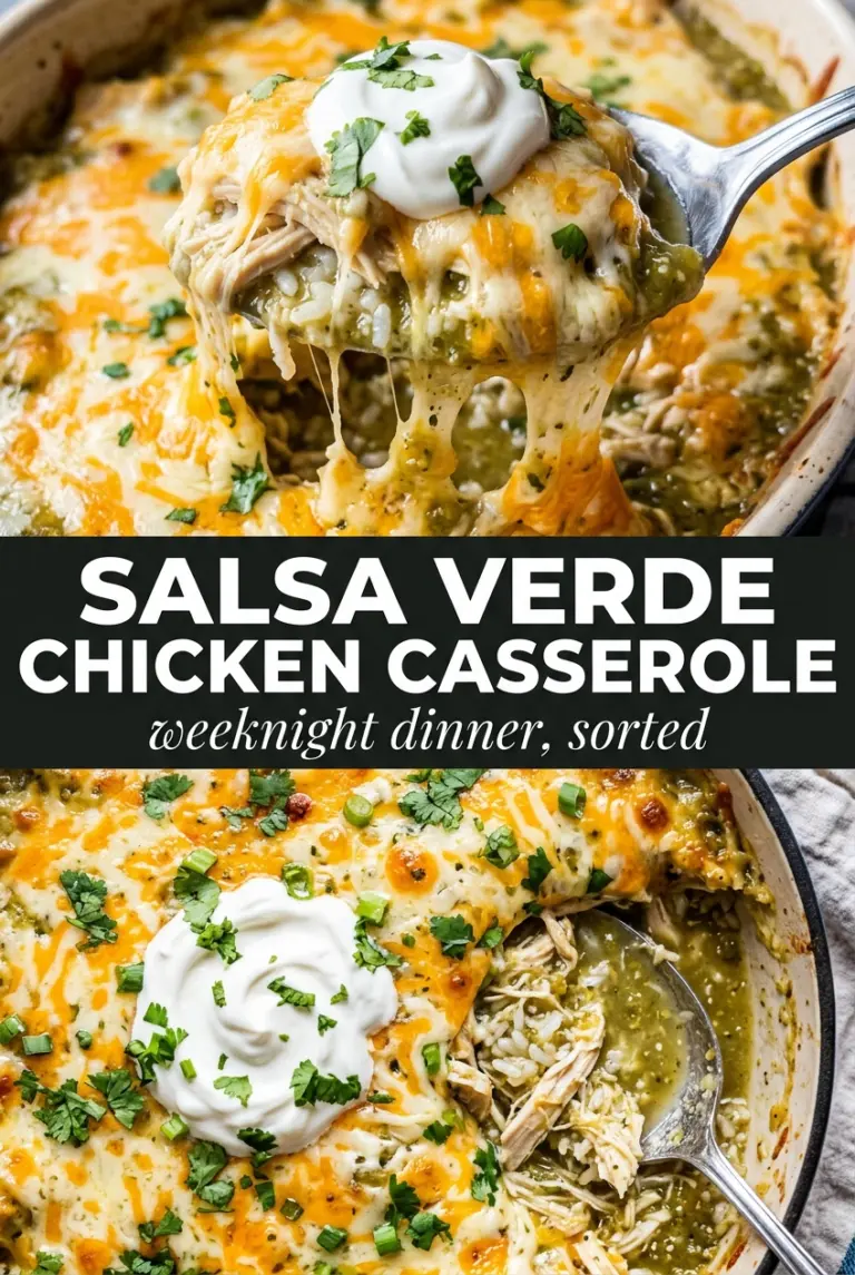 Salsa Verde Chicken Casserole