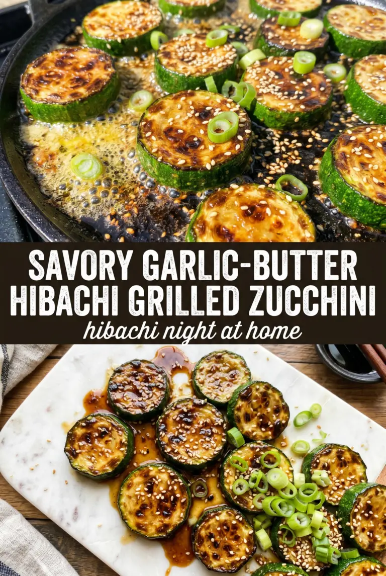 Savory Garlic-Butter Hibachi Grilled Zucchini