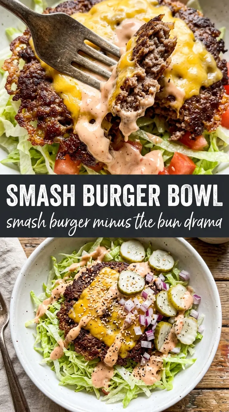 Smash Burger Bowl crispy beef special sauce