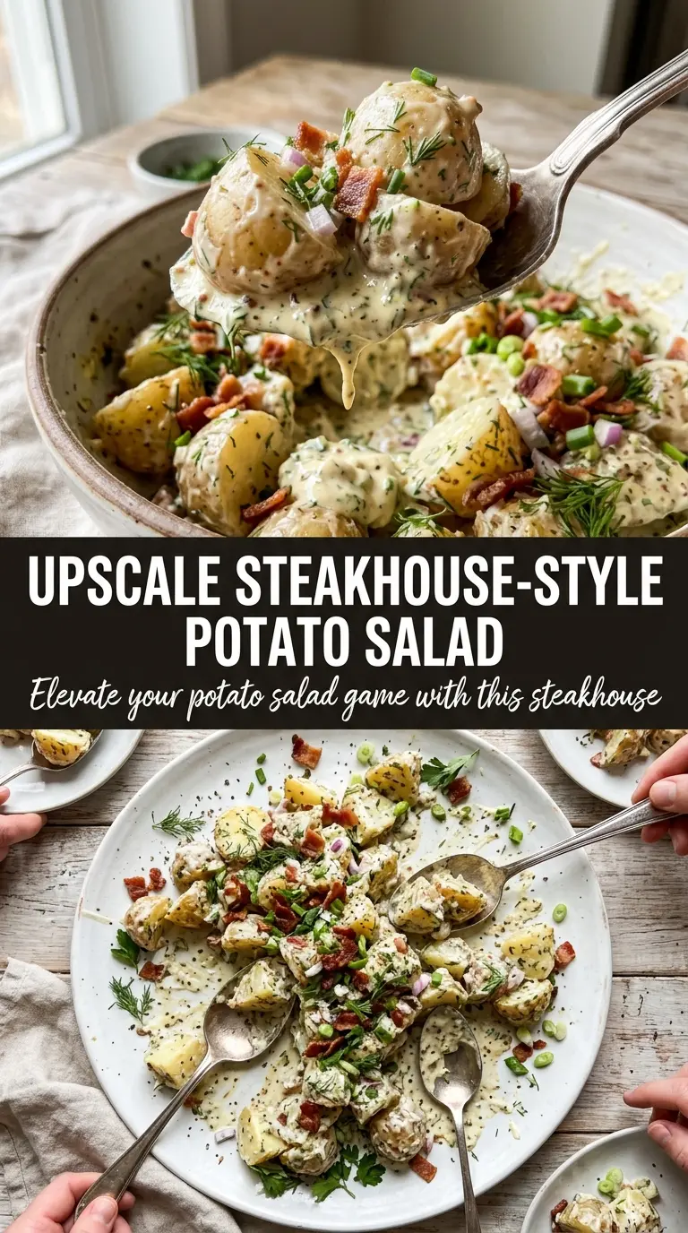 Steakhouse Potato Salad blue cheese bacon chives