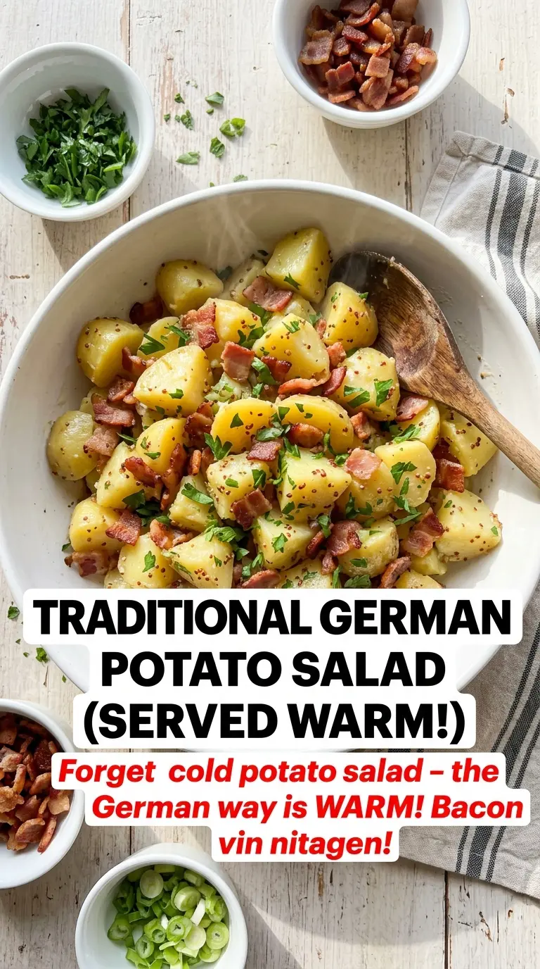 Warm German Potato Salad tangy bacon warm