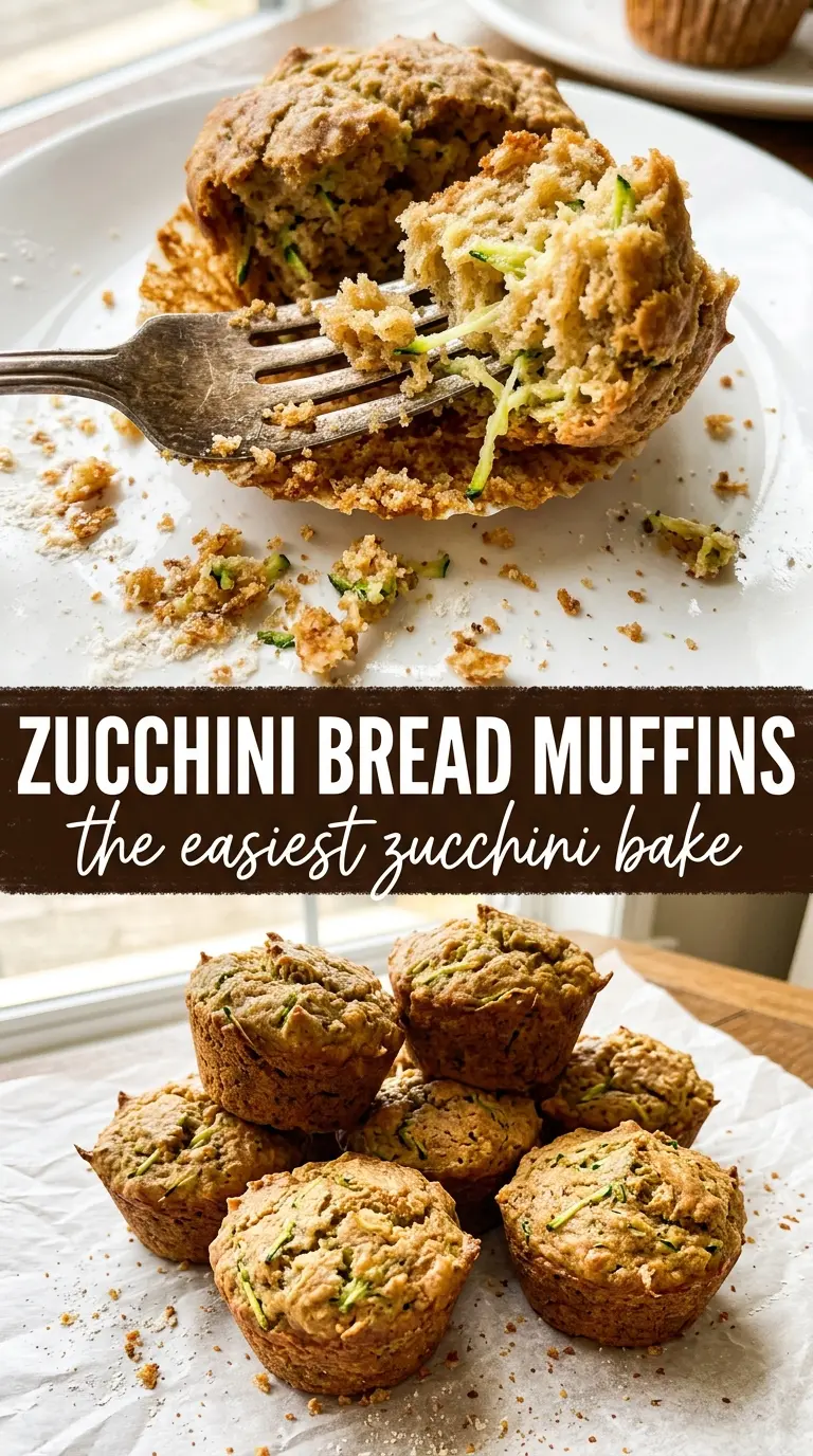 Zucchini Bread Muffins moist cinnamon green-flecked