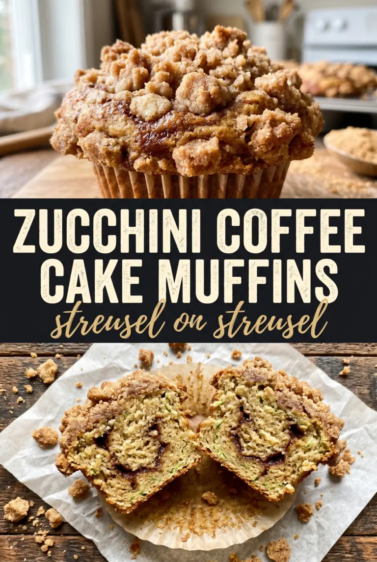 Zucchini Coffee Cake Muffins