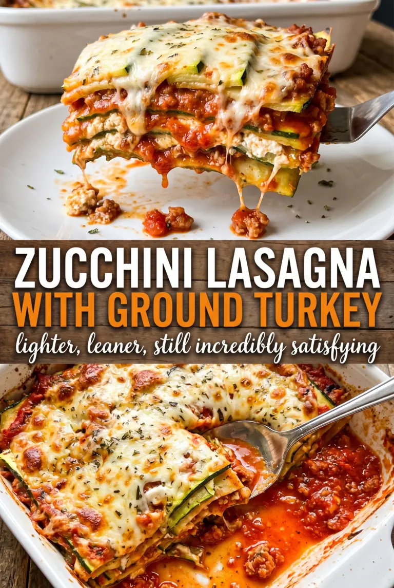Zucchini Lasagna with Ground Turkey