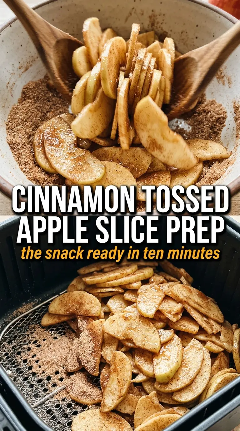 Air Fryer Apples caramelized cinnamon sugar
