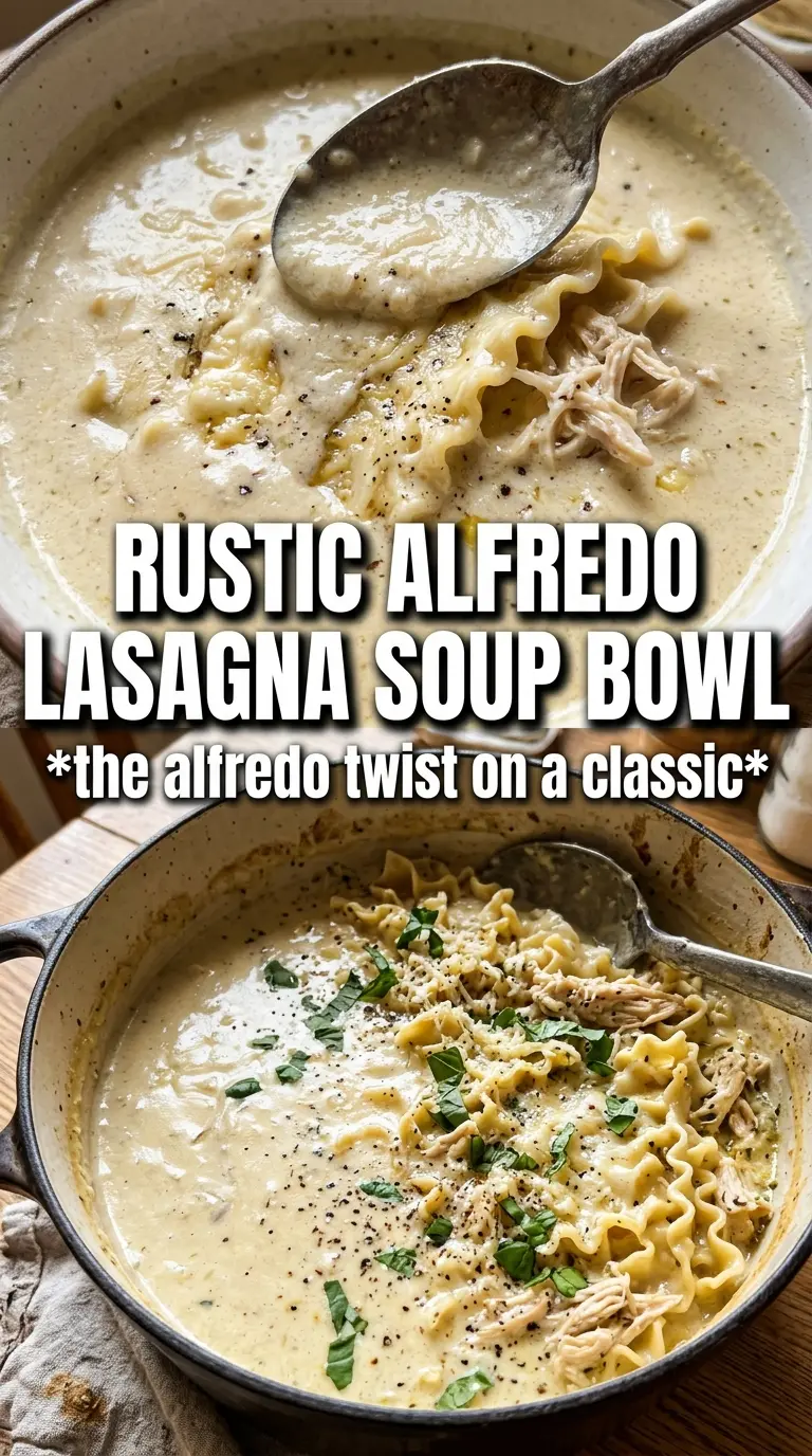 Alfredo lasagna soup creamy chicken