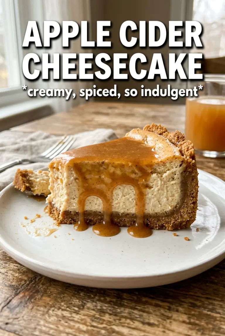 Apple Cider Cheesecake
