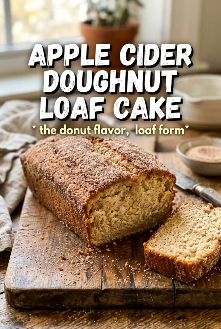 Apple Cider Doughnut Loaf Cake