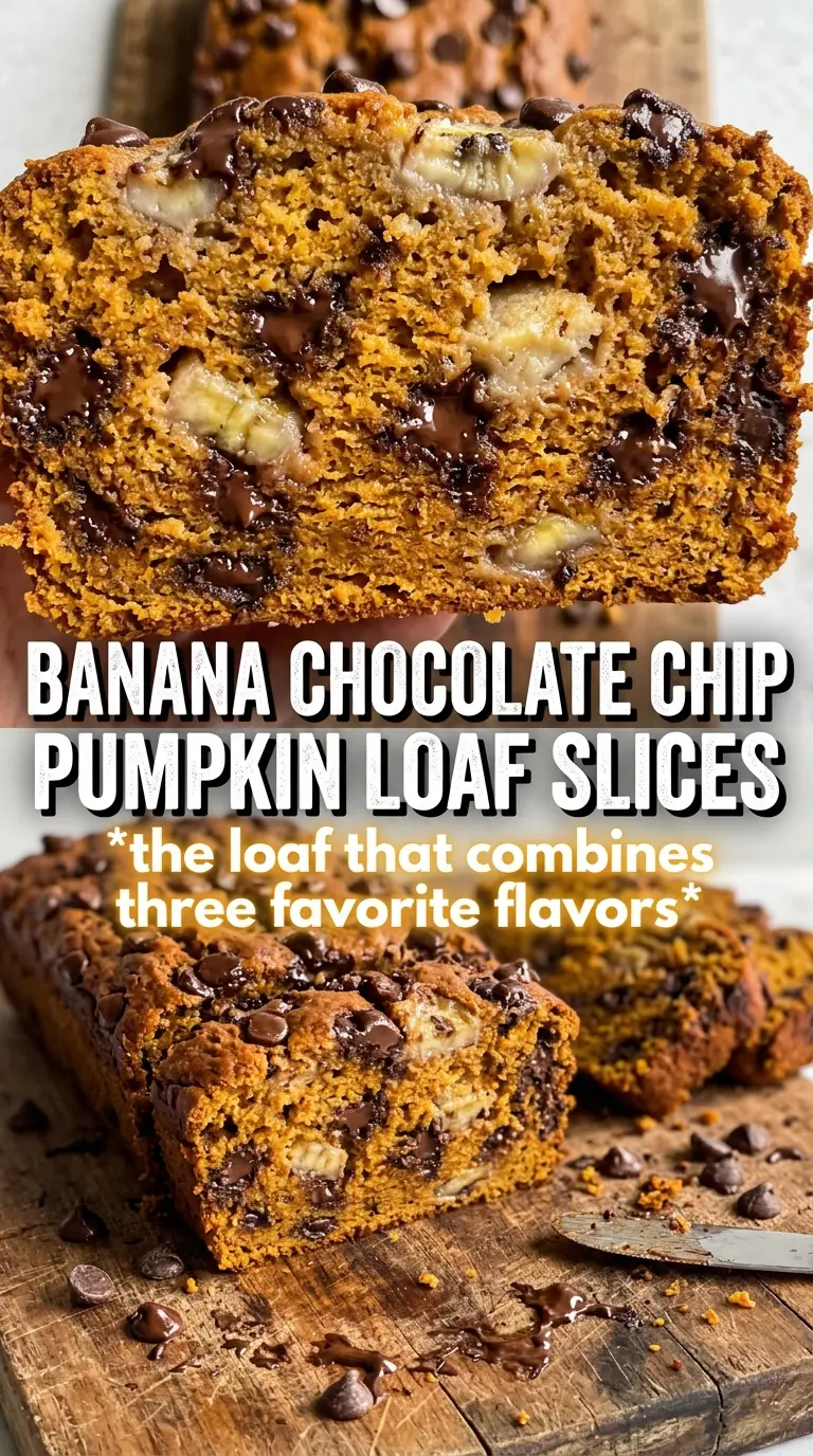 Banana Chocolate Chip Pumpkin Bread moist chocolate chip