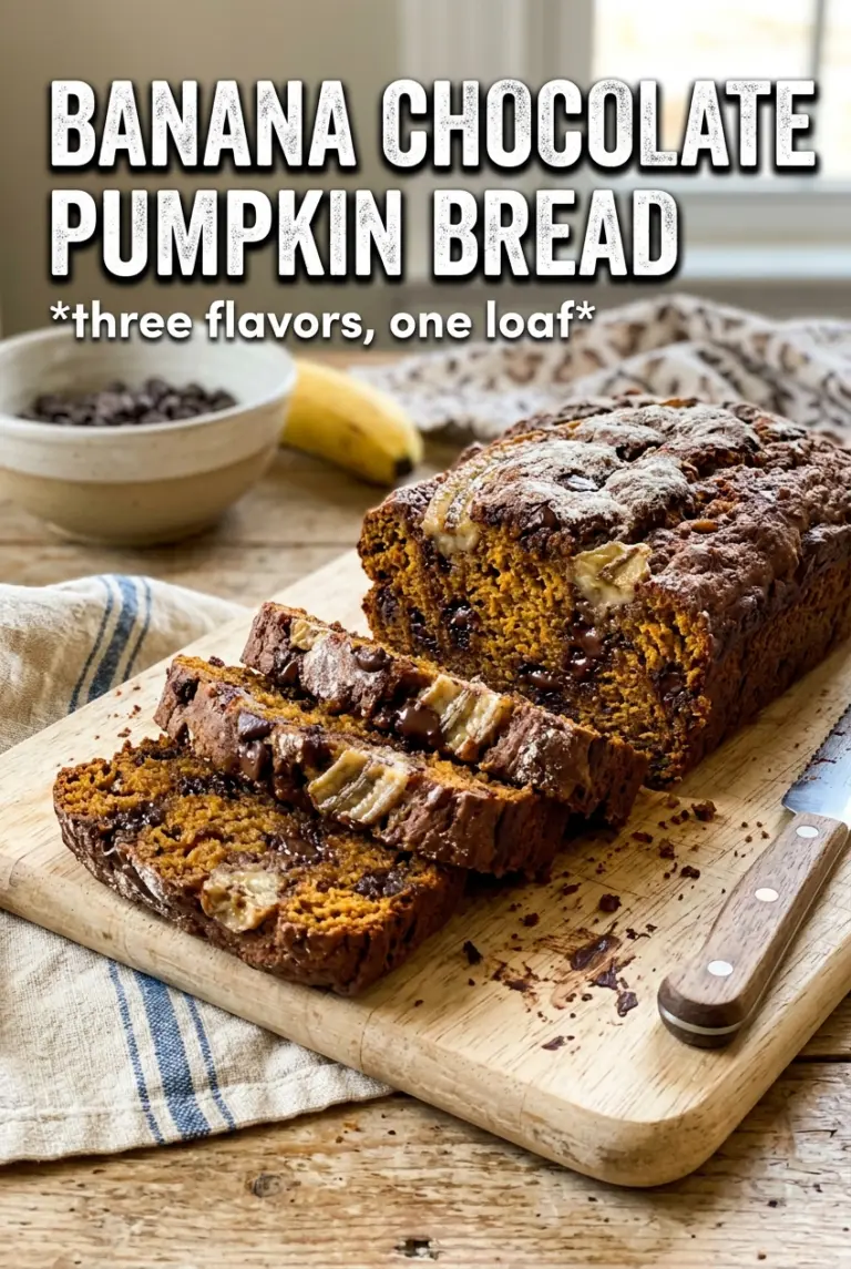 Banana Chocolate Chip Pumpkin Bread