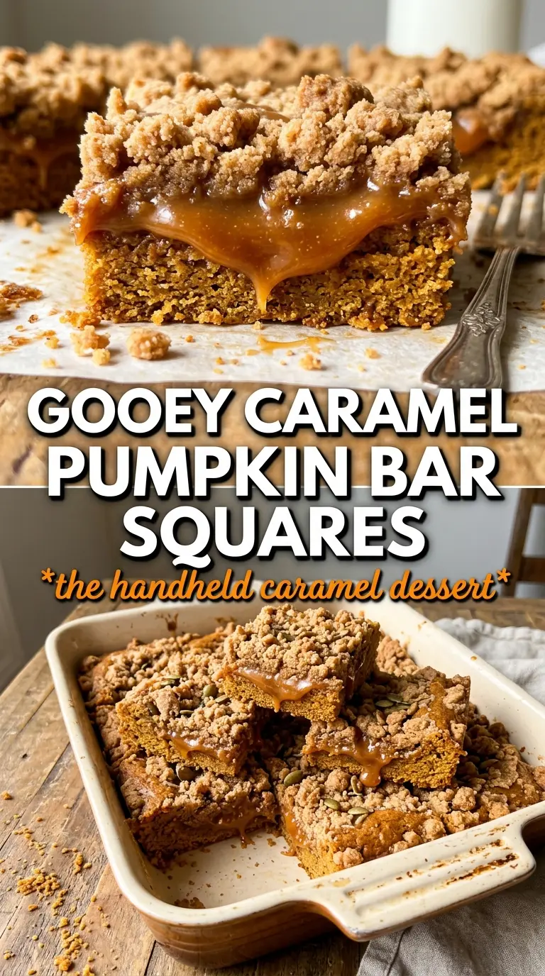 Caramel pumpkin butter bars, pumpkin caramel, shortbread