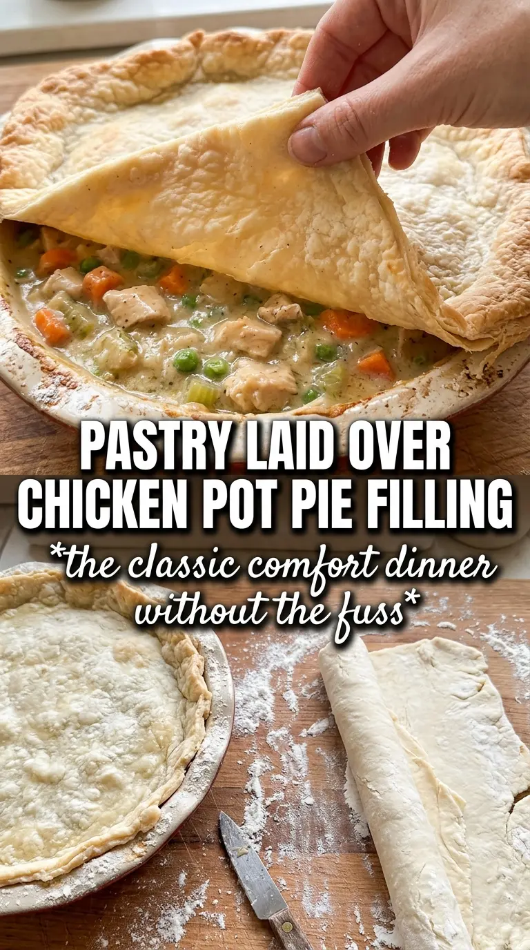 Chicken Pot Pie Casserole creamy biscuit-topped