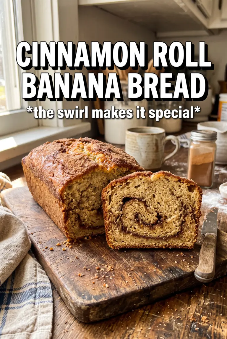 Cinnamon Roll Banana Bread