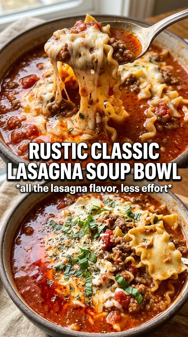 Lasagna Soup savory creamy