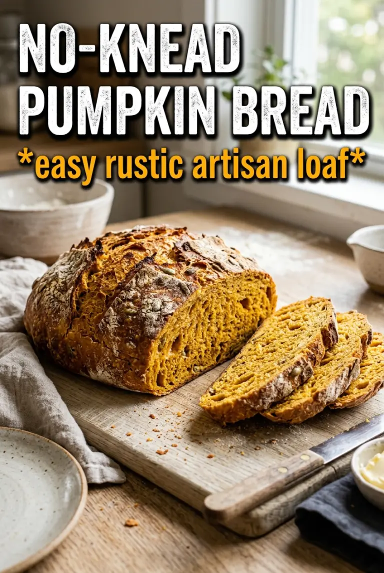 No-Knead Pumpkin Bread