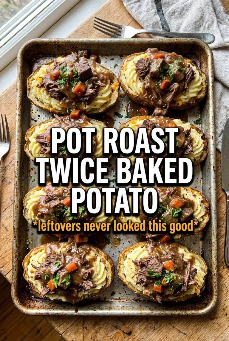 Pot Roast Twice Baked Potato